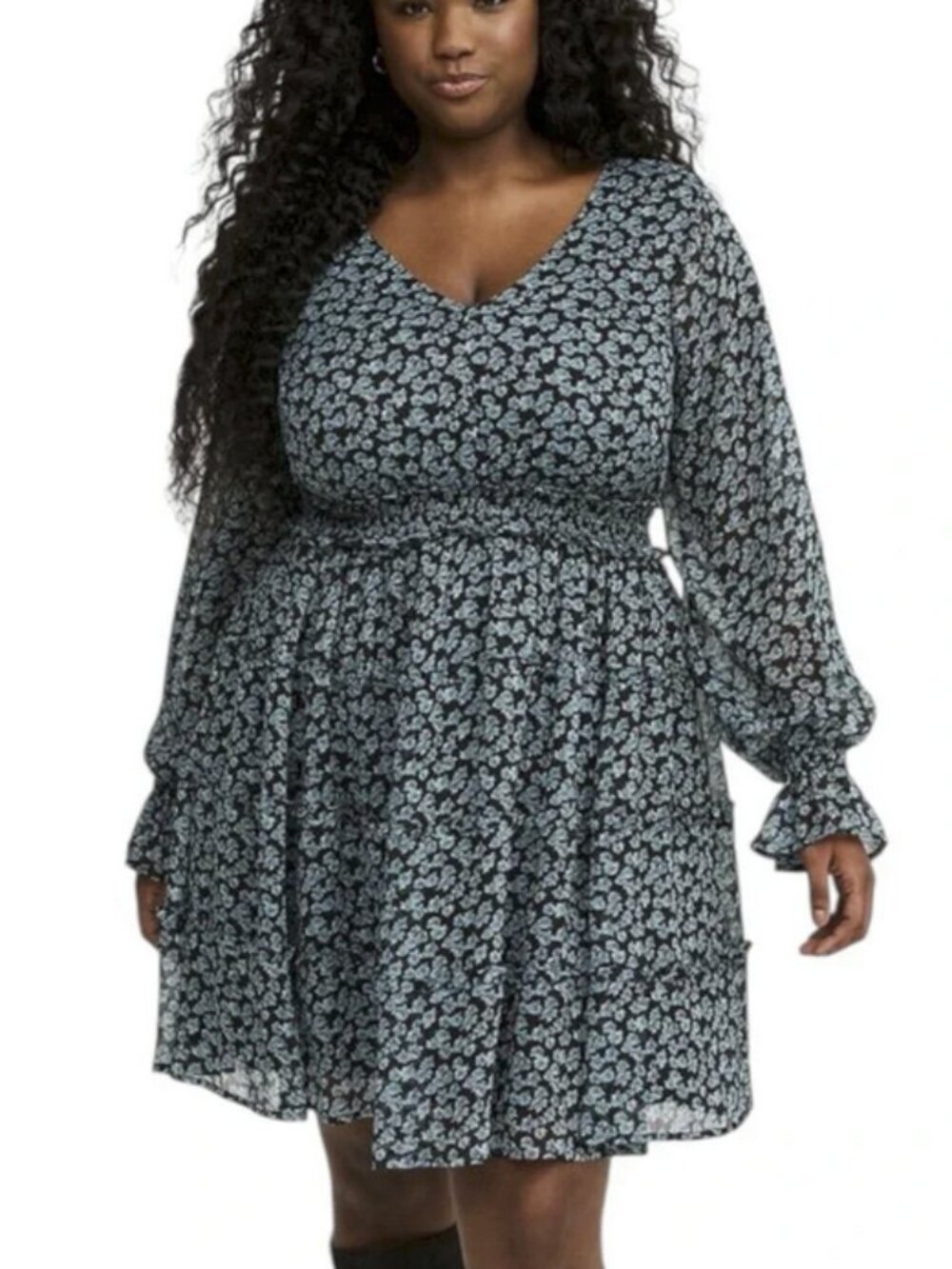 Torrid Mini Lurex Chiffon Tiered Dress